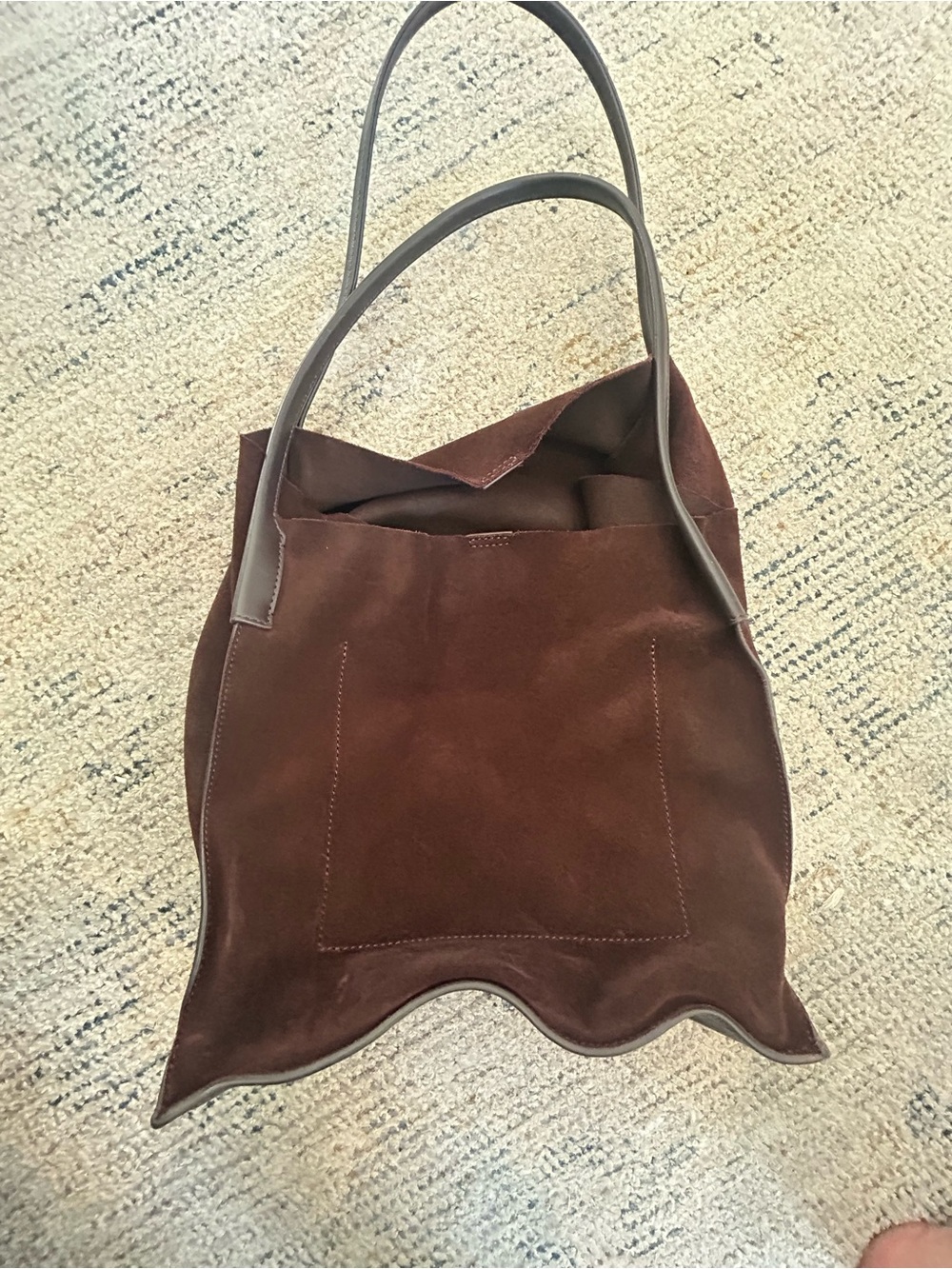 J. Crew Unstructured Large Berkeley Tote in Suede - Picture 2 of 7
